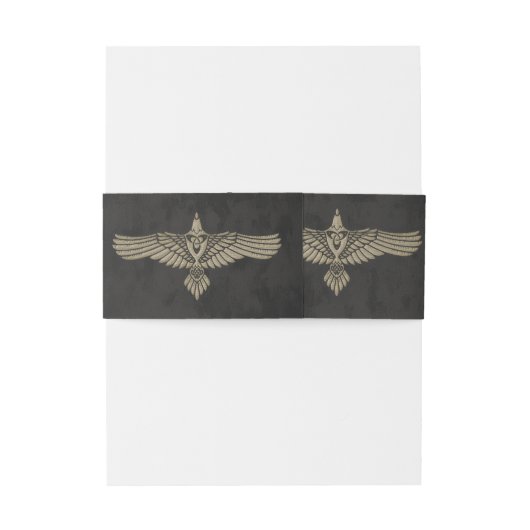 バイキング神秘的な魅力とエレガントケルト結び目模様。 招待状ベリーバンド (裏面例)