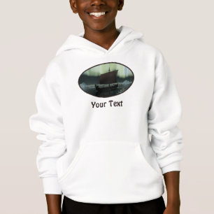 バイキング船とノーザンライト