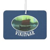 バイキング船とノーザンライト カーエアーフレッシュナー (正面)