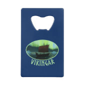 バイキング船とノーザンライト クレジットカード栓抜き (裏面)