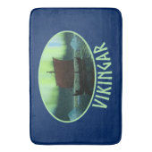 バイキング船とノーザンライト バスマット (正面縦)