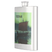 バイキング船とノーザンライト フラスク (左)