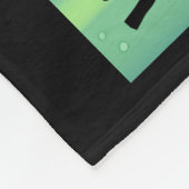 バイキング船とノーザンライト フリースブランケット (角)