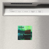 バイキング船とノーザンライト マグネット (インサイチュ (食洗機))