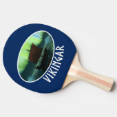 バイキング船とノーザンライト 卓球ラケット (横)