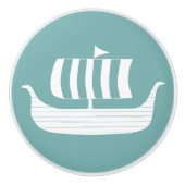 バイキング船のノブ/ドロワープル セラミックノブ (正面)