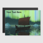 バイキング船の北極光 (正面/裏面)