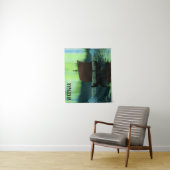 バイキング船の北極光 タペストリー (インサイチュ)