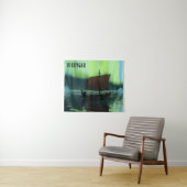 バイキング船の北極光 タペストリー (インサイチュ(横))