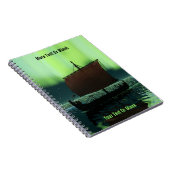 バイキング船の北極光 ノートブック (右側)