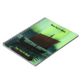 バイキング船の北極光 ノートブック (左側)