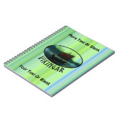 バイキング船の北極光 ノートブック (左側)