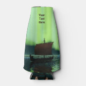 バイキング船の北極光 ボトルクーラー (正面)