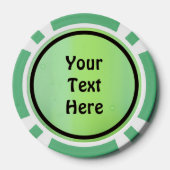 バイキング船の北極光 ポーカーチップ (裏面)