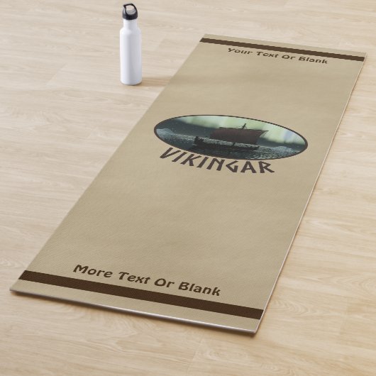 バイキング船の北極光 ヨガマット (インサイチュ)