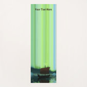 バイキング船の北極光 ヨガマット (正面)