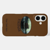 バイキング船の北極光 Case-Mate iPhoneケース (裏面 (横))