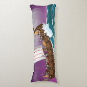 バイキング船の漫画 ボディピロー (正面縦)