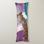 バイキング船の漫画 ボディピロー (裏面 (縦))