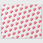 バイキング船の色をカスタマイズ可能 ラッピングペーパー (フラット)