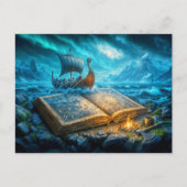 バイキング船は古本から出帆する シーズンポストカード (正面)