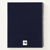 バイキング船をテーマにしたノートパーソナライズされたブック ノートブック (裏面)