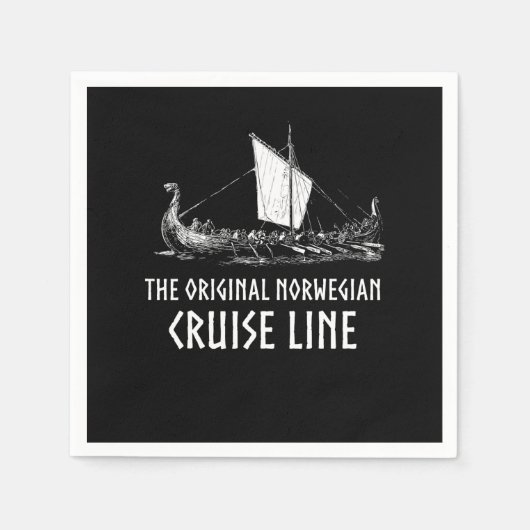 バイキング船クルーズラインオディンアンドヴァルハラ スタンダードカクテルナプキン (正面)