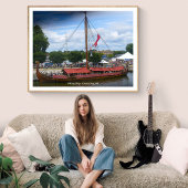 バイキング船グリーンベイ港,ウィスコンシン ポスター