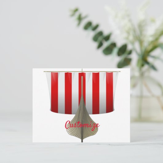 バイキング船セーリングサンダー_コーブ ポストカード (スタンド正面)