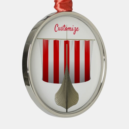 バイキング船セーリングサンダー_コーブ メタルオーナメント (右)