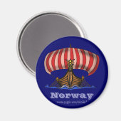 バイキング船ノルウェー磁クール石 マグネット (正面/裏面)