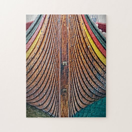 バイキング船体 – 11x14 - 252個。ジグソーパズル ジグソーパズル (縦)