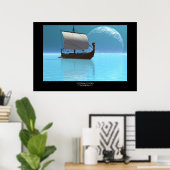 バイキング船舶2プリント ポスター (ホームオフィス)