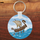 バイキング船 キーホルダー (正面)