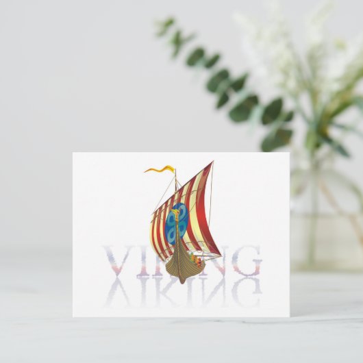バイキング船 ポストカード (スタンド正面)