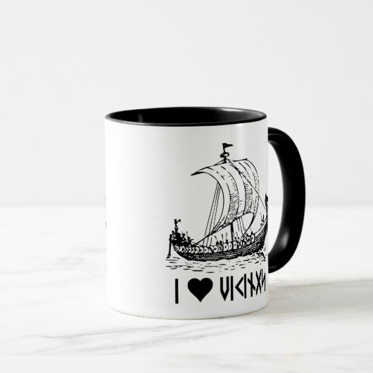 バイキング船 マグカップ (正面右)