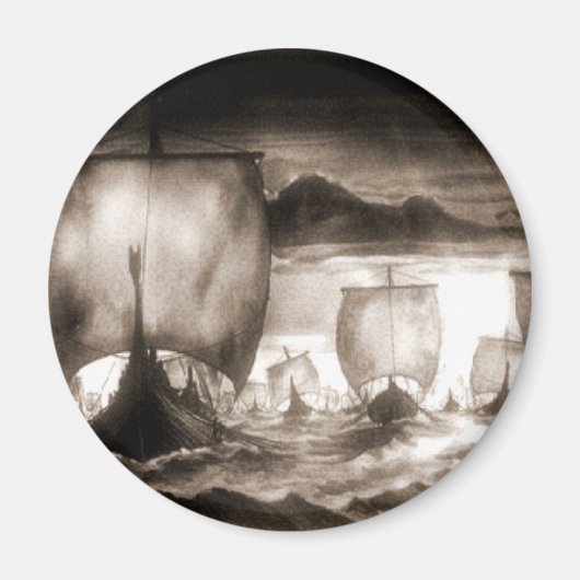 バイキング船 マグネット (正面)