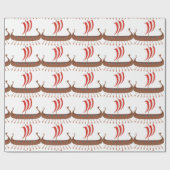 バイキング船 ラッピングペーパー (フラット)