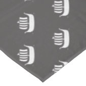 バイキング船/ロングボート(背カスタム景色付き) テーブルクロス (アングル)