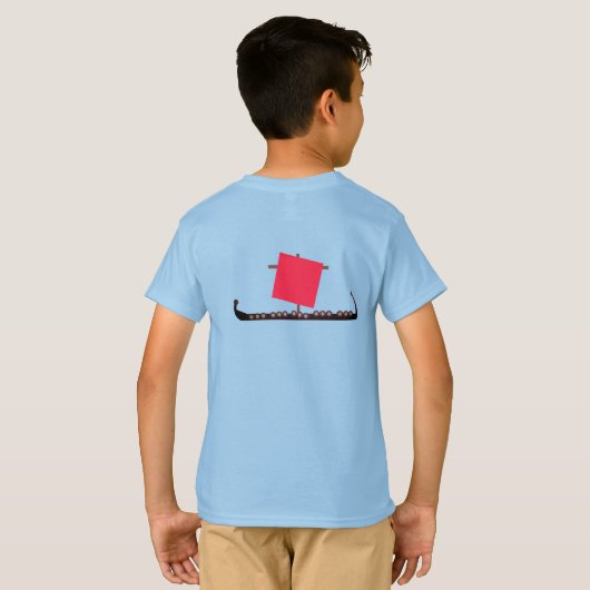 バイキング船 Tシャツ (裏面フル)