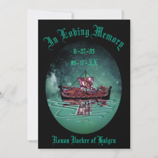 バイキング葬儀記念  サンキューカード