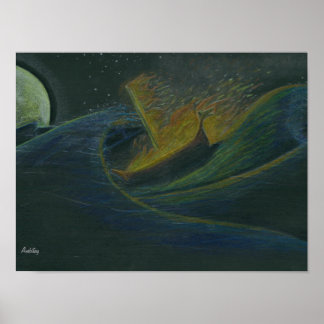 「バイキング葬儀」ポスター ポスター