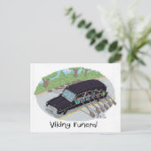 バイキング葬儀。 ポストカード (スタンド正面)
