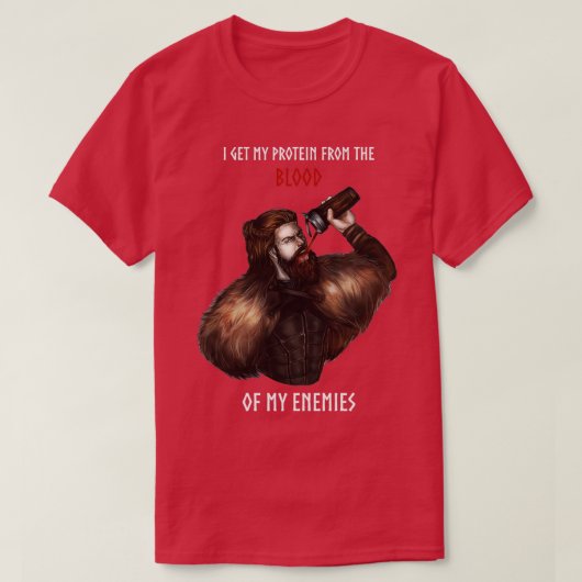 バイキング蛋白トレーニング2 Tシャツ (デザイン正面)