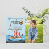 バイキング誕生日ボートウォリアーAx写真 招待状 (スタンド正面)