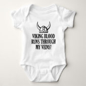 バイキング走の血 ベビーボディスーツ (正面)