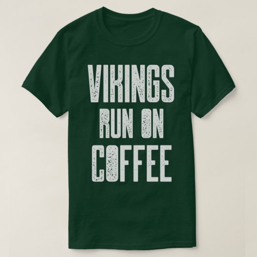 バイキング走オンコーヒー Tシャツ (デザイン正面)