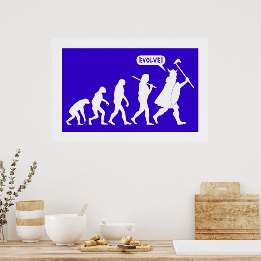 バイキング進化 ポスター (キッチン)