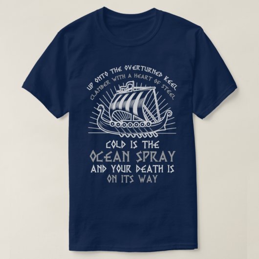 バイキング長ことわざ Tシャツ (デザイン正面)