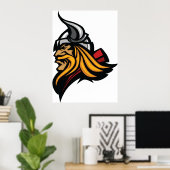 バイキング頭 ポスター (ホームオフィス)